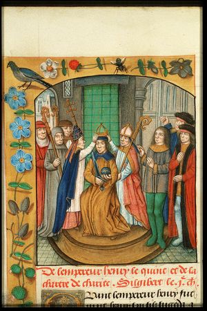 The coronation of Emperor Henry V