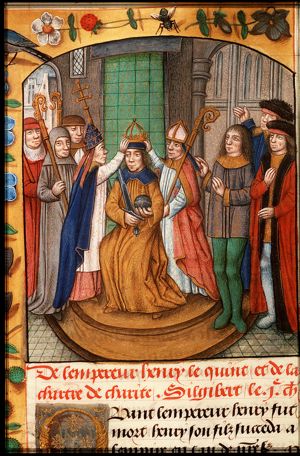 The coronation of Emperor Henry V