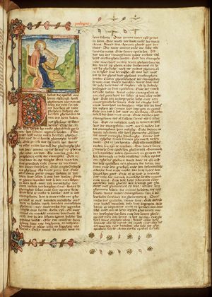 St. Paul writing his epistles