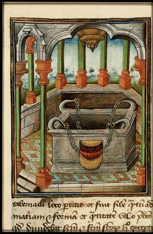 The altar of burnt offering of the Tabernacle