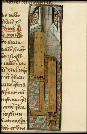 Planks of acacia wood for the table in the Tabernacle