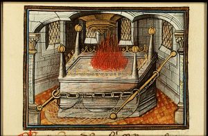 The altar of burnt offering in the Tabernacle