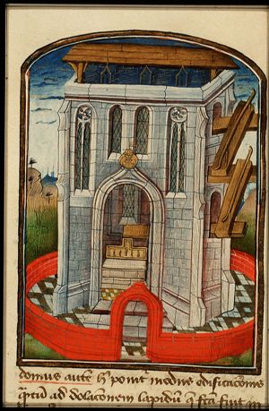 The inner court of the temple of Solomon