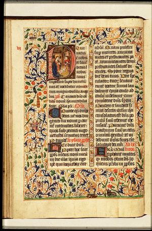 The Nativity: the adoration of the Christ-child by Mary and St. Joseph