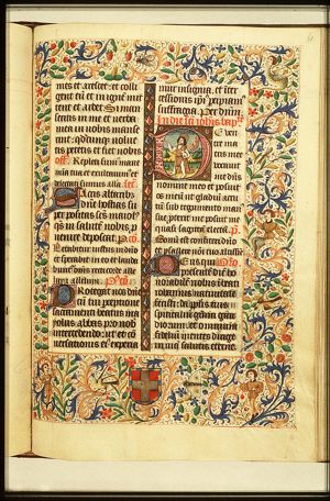 St. John the Baptist holding a cross-staff and the Lamb of God (Agnus Dei)