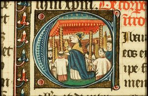 A procession with the Holy Sacrament