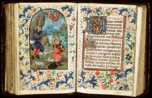 The annunciation of Christ's birth to the shepherds