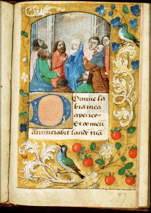 Pentecost: the Holy Spirit descends upon Mary and the apostles