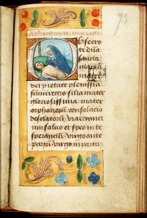 Pietà: Mary mourning the dead Christ