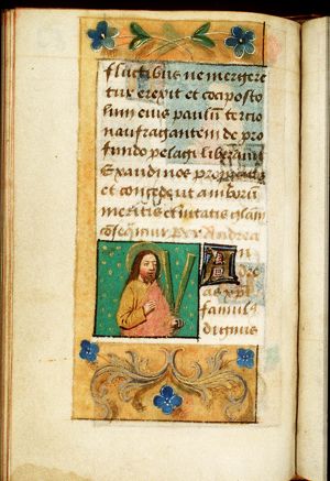 St. Andrew, with the X-shaped cross