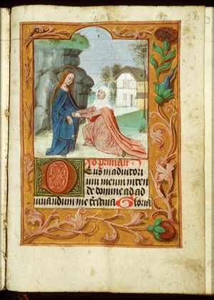 The Visitation: Mary meets St. Elisabeth