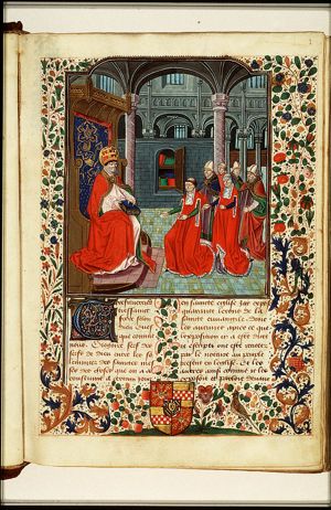 St. Gregory the Great showing his book with homilies