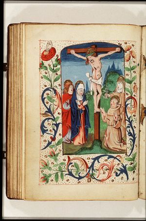 The Crucifixion, with Mary, St. John, St. Francis of Assisi and St. Clare of Assisi
