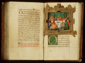 The Last Supper: Christ and the apostles at table