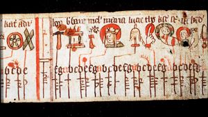 A hammer, symbolizing St. Eloi (Eligius), Bishop of Noyon