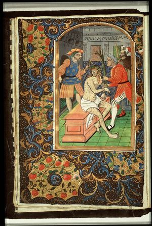 The tortures of Christ: Christ is mocked by soldiers