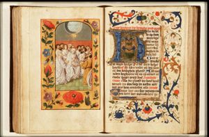 Pentecost: the Holy Spirit descends upon Mary and the apostles