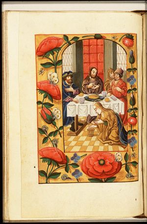 The Supper at Bethany: St. Mary Magdalene anoints Christ's feet