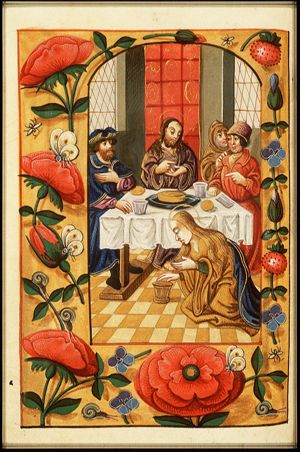 The Supper at Bethany: St. Mary Magdalene anoints Christ's feet