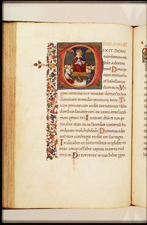 David enthroned
