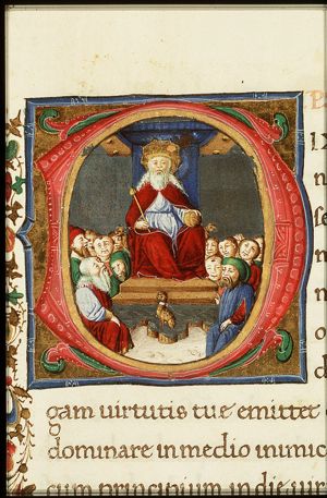 David enthroned