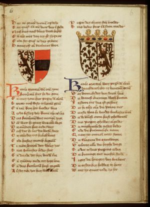 Coat of arms of Carloman, eldest son of Charles Martel