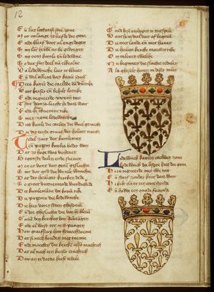 Coat of arms of Louis le Bégue de stotteraar, koning van West Frankenland