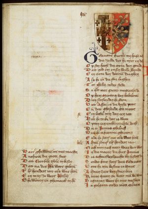 Coat of arms of Godefroi of Bouillon, king of Jerusalem