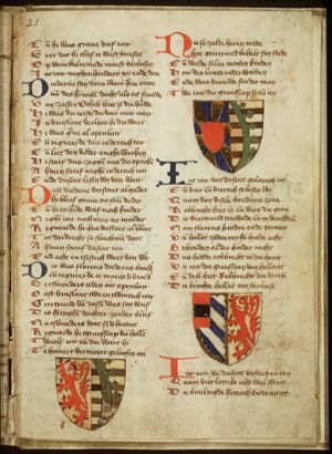 Coat of arms of Gertrude of Saxony, erfvrouwe van Holland, wife of Dirk I