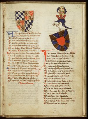 Coat of arms of Albert IV, duke of Bavaria, count of Holland and Hainaut