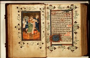 The arrest of Christ: the kiss of Judas; the ear of Malchus cut off by St. Peter