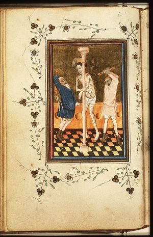 The tortures of Christ: Christ is flagellated