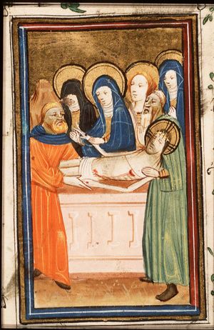 The entombment of Christ