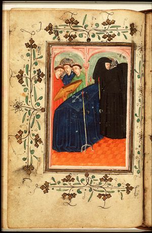 A funeral service in a church