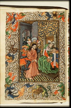 Christ before Pilate, Pilate washes his hands