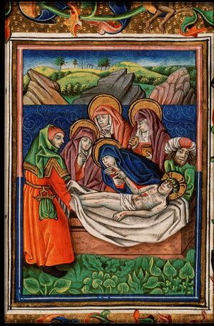 The entombment of Christ