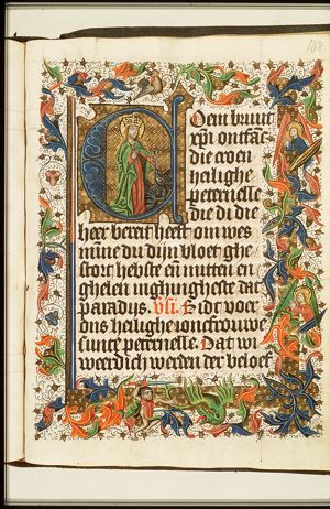 St. Petronilla holding the devil by a leading-string