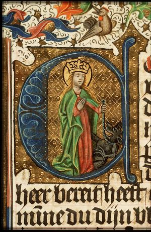 St. Petronilla holding the devil by a leading-string