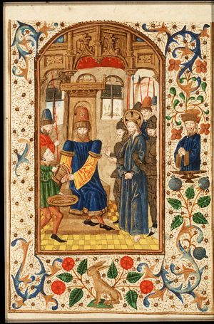 Christ before Pilate, Pilate washes his hands