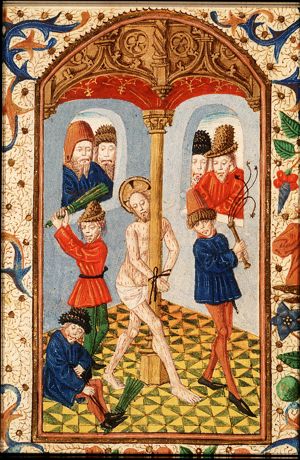The tortures of Christ: Christ is flagellated