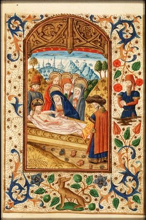 The entombment of Christ
