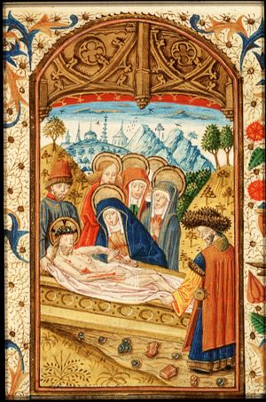 The entombment of Christ
