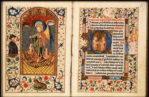 St. Michael weighing souls, conquering the dragon (Satan)
