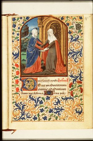 The Visitation: Mary meets St. Elisabeth