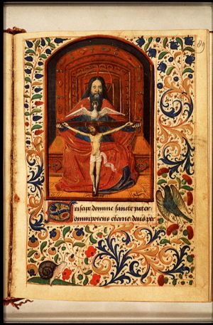 The Trinity: God the Father holding the crucifix (Mercy-Seat)