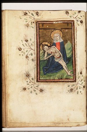 Pietà: Mary mourning the dead Christ