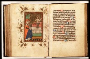 The mass of St. Gregory the Great: Christ appears on the altar