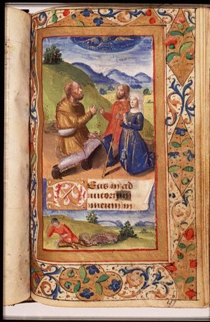 The annunciation of Christ's birth to the shepherds
