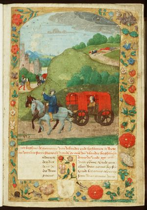 The death of the Prince of Poitiers; Ydonia, daughter of Lotharius I, on a journey; Meeting between Ydonia and Ciederic van Cicebur