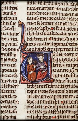 Nehemiah gives wine to Artaxerxes